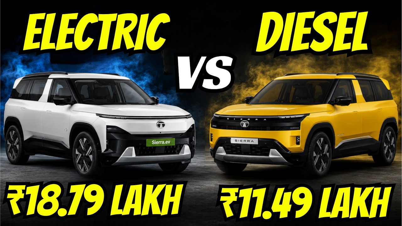 Tata Sierra EV vs Sierra Petrol/Diesel ⚡ Price, Features, Range & Which One Should You Buy?