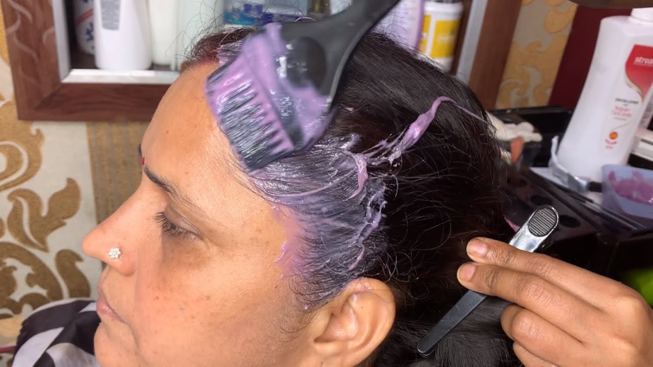 सफ़ेद बालों को परमानेंट काला कैसे करे| how to do root touch up / grey hair / L’Oréal hair colour