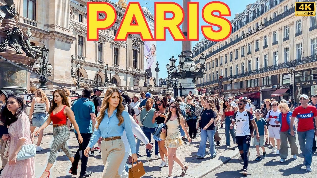 Paris, France 🇫🇷 -  4K PARIS 1 JUNE 2025 - 30°☀️Paris Walk with Captions