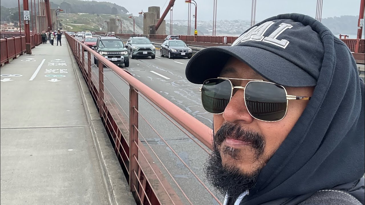 Crossing Golden Gate Bridge BIKING
