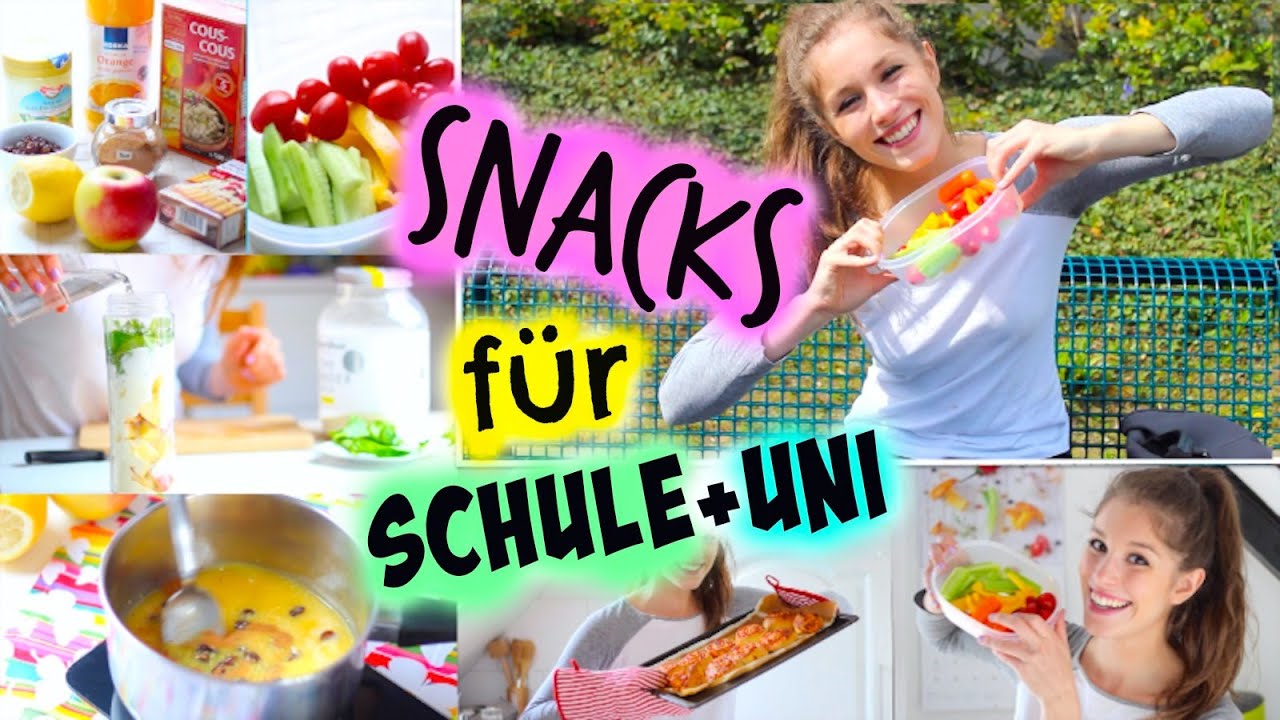 5 einfache SNACK-IDEEN für die SCHULE+UNI | BarbieLovesLipsticks