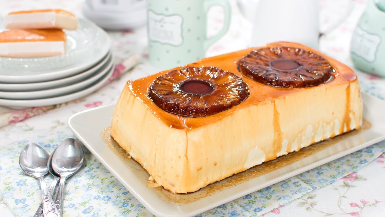 Tarta de Piña y Queso Sin Horno |  Postres FÁCILES Y RÁPIDOS