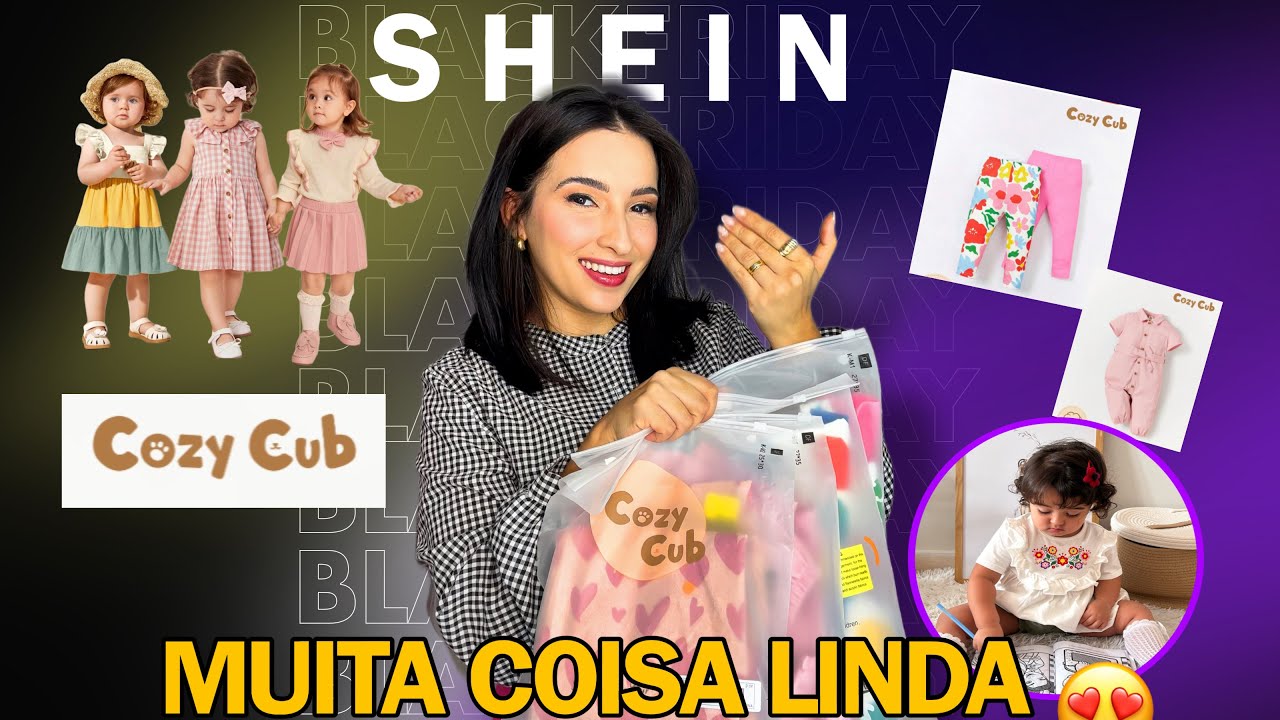 COMPRINHAS COZY CUB NA SHEIN - cupom de desconto - roupas infantis, kids