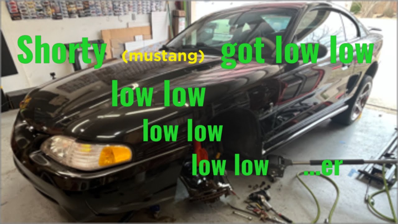 Lowering my '95 Cobra & replacing the Ferrari speakers