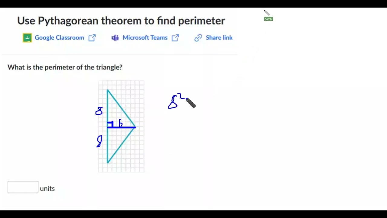 Use Pythagorean Theorem to find Perimeter