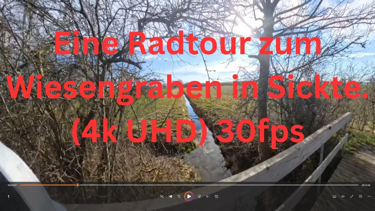 Eine Radtour zum Wiesengraben in Sickte.  (4k UHD) 30fps #radtour #viral