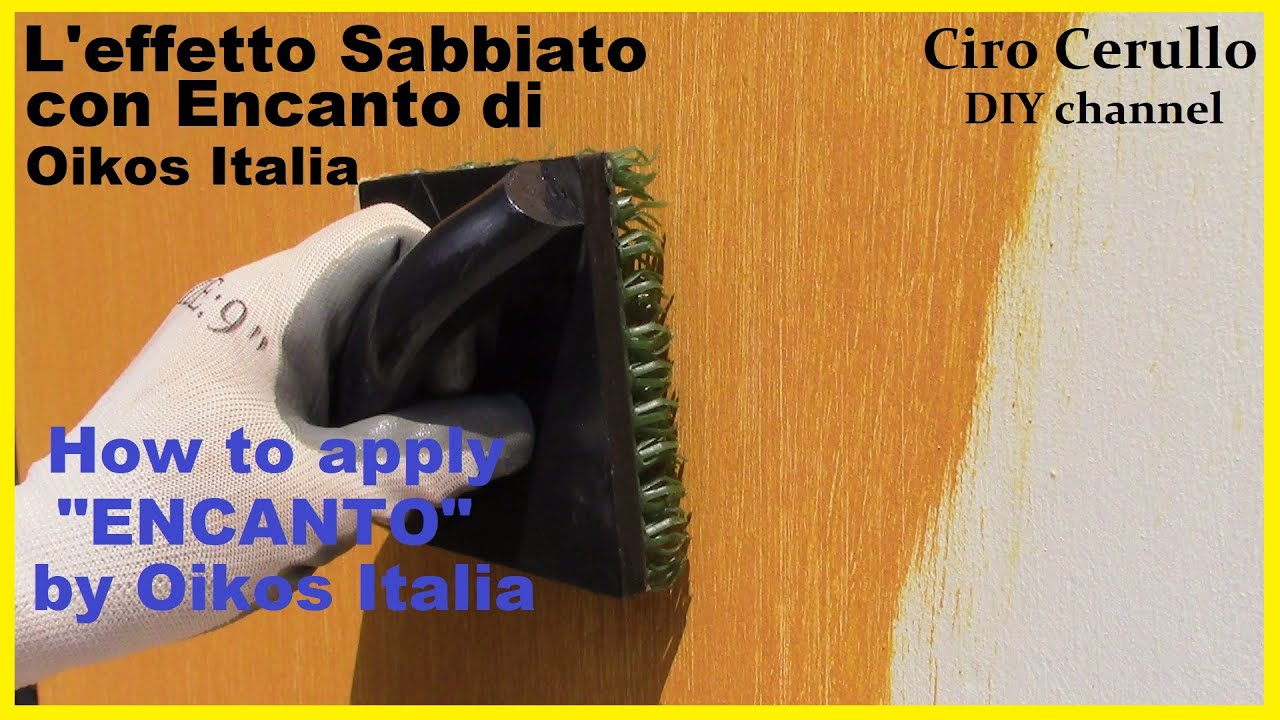 Эффект SANDBLAST с декоративной краской ENCANTO от OIKOS Italia