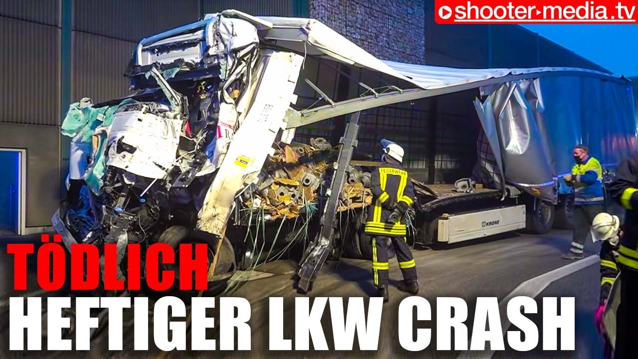 ❌ A8: Heftiger & Tödlicher LKW-Unfall ❌ Rettung Fahrer erst nicht möglich  🚒 Vollsperrung + Bergung