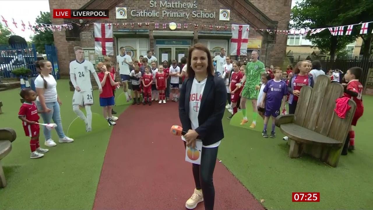 Nina Warhurst Reports From Trent Alexander-Arnold's Old School On BBC Breakfast [10.07.2024]