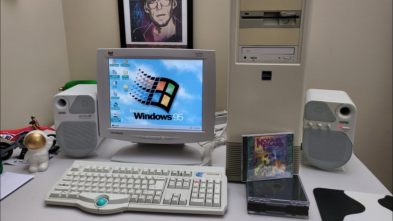 Computing like it's 1995 #retro #90s #vintage #nostalgia #asmr #satisfying #gaming #retro