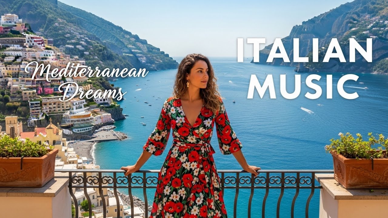 Italian Coastal Serenity 🌅 Mediterranean Music for Stress Relief & Sleep | 4K