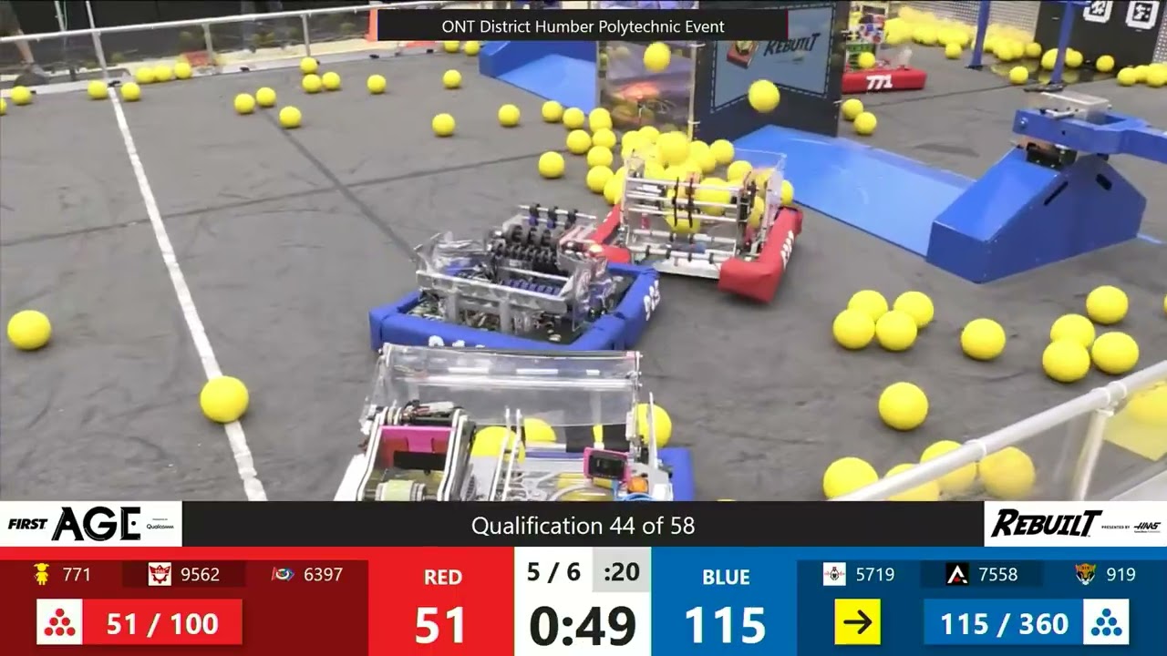 Qualification 44 - 2026 FRC ONT District Humber Polytechnic Event
