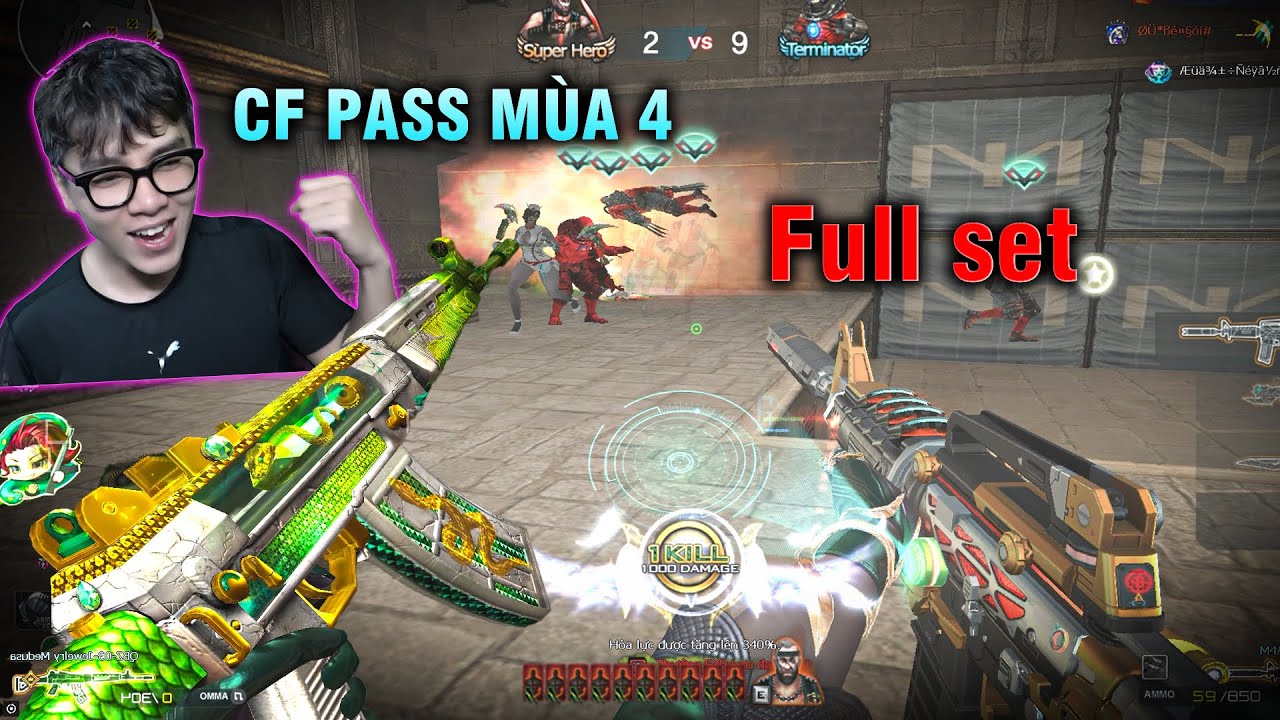 FULL SET Medusa CF PASS Mùa 4 - Rùa Ngáo