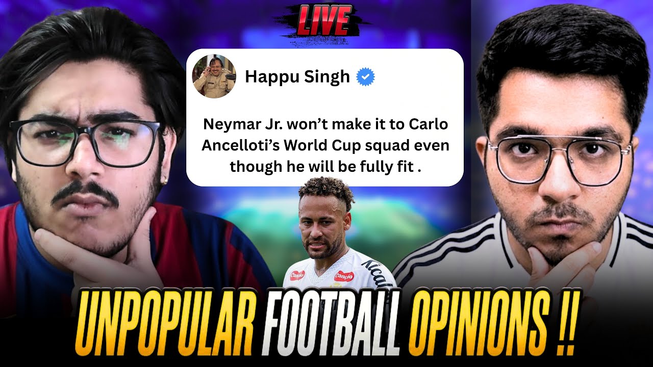 REACTING TO YOUR UNPOPULAR FOOTBALL OPINIONS LIVE!