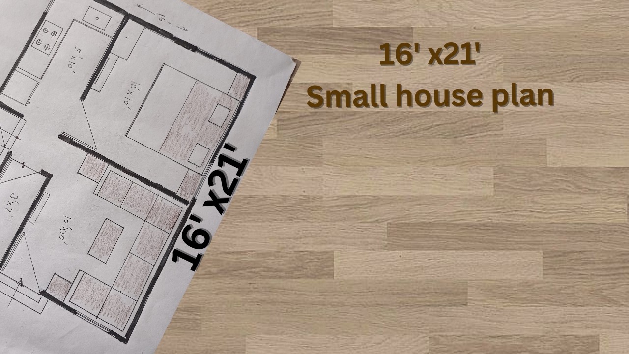 16x21 small house plan: 1 bhk  house plan || floor plan with dimension