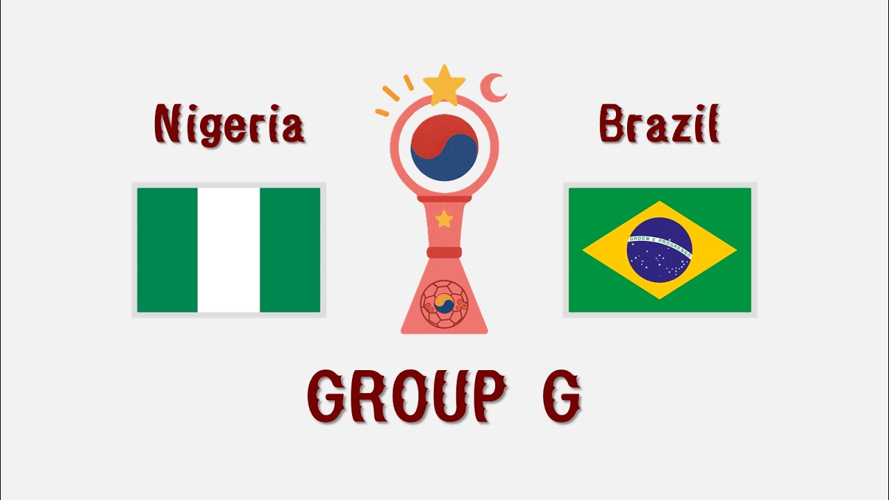 Nigeria vs Brazil | Group G | 7th World Cup South Korea | PES2021
