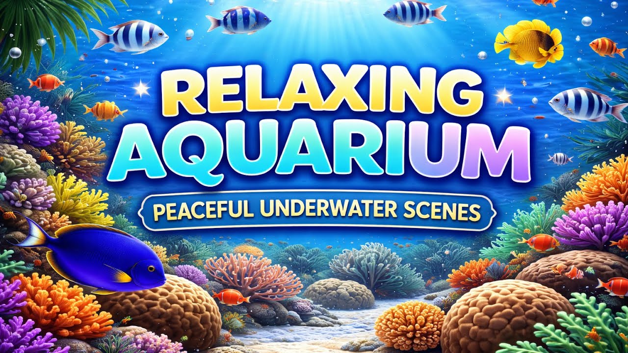 5 Minute Relaxing Aquarium Fish | Calm Underwater Fish Swimming for Study & Relaxation