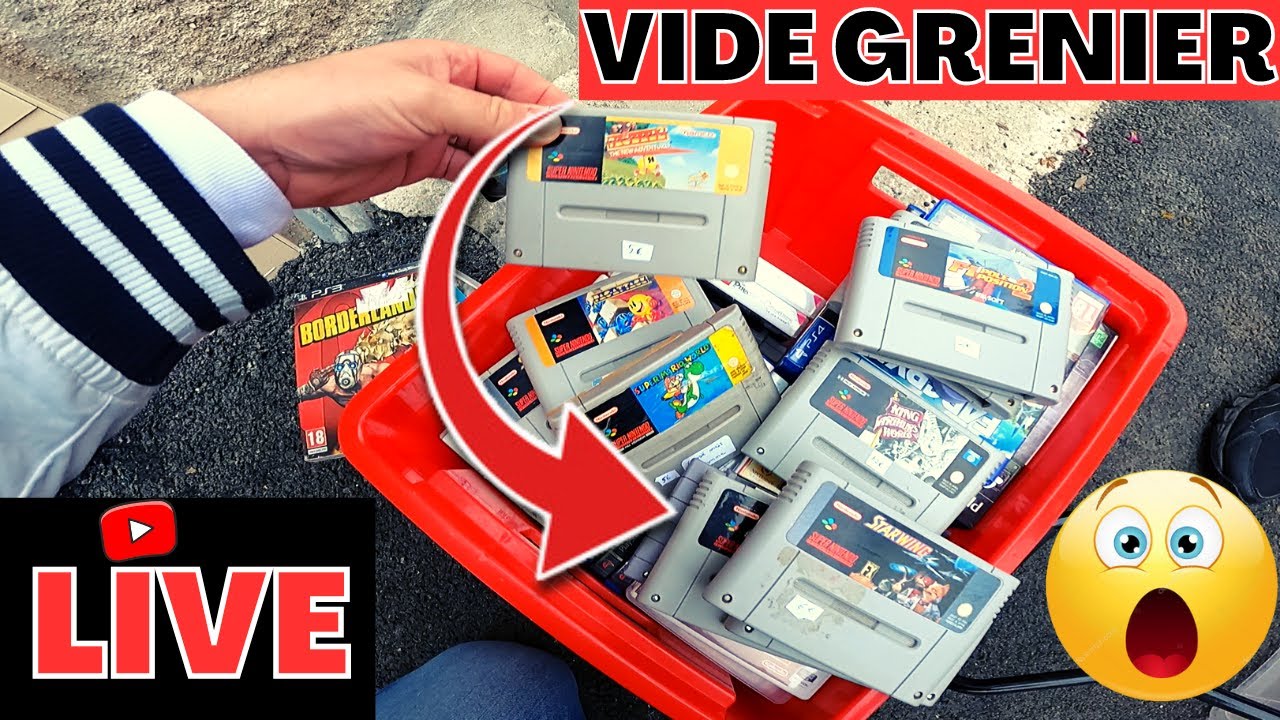 ⭐VIDE GRENIER LIVE⭐DE BELLES TROUVAILLES ET DU RETROGAMING CE MATIN🎮⭐🎮⭐🎮