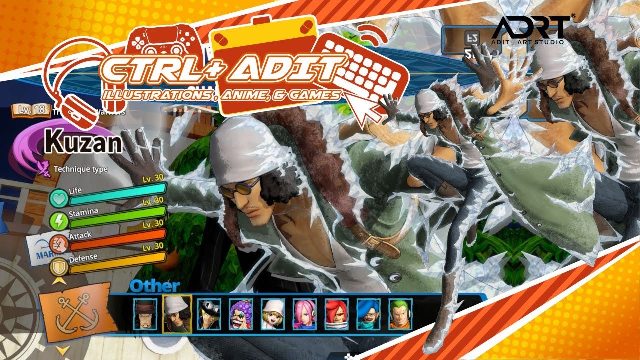 one piece pirates warrior 4 kuzan ( aokiji )  gameplay PC 1080p 60fps #onepiecepiratewarriors4 #game