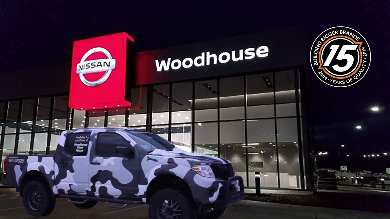 Nissan Frontier Snow Camo wrap by Revolution Wrap / Woodhouse Nissan