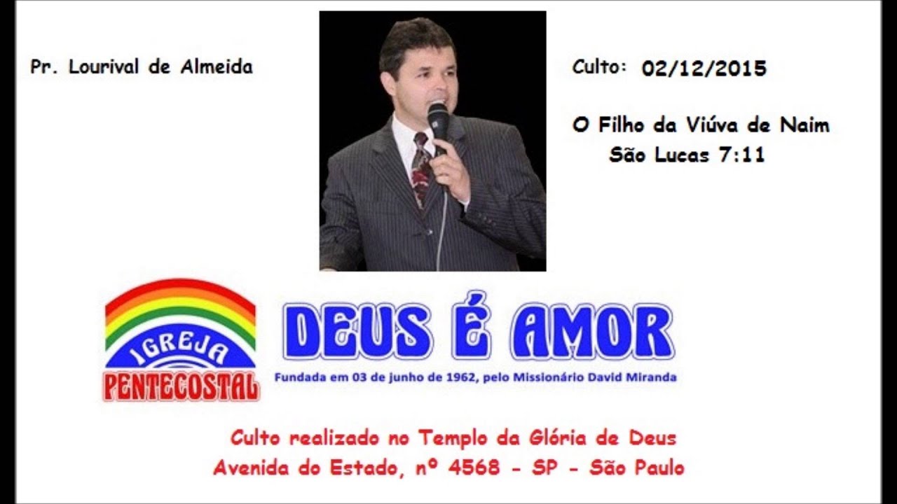 Pr. Lourival de Almeida O filho da Viúva de Naim (Áudio) [HD]