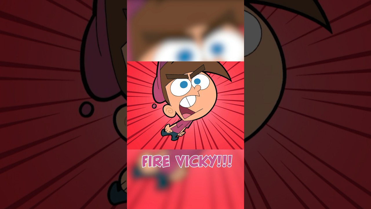 timmy from fairly oddparents gets vicky fired!! #shorts