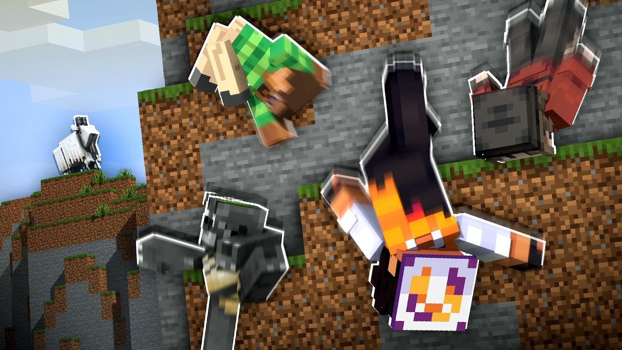 Minecraft but Everything has RAGDOLL Physics