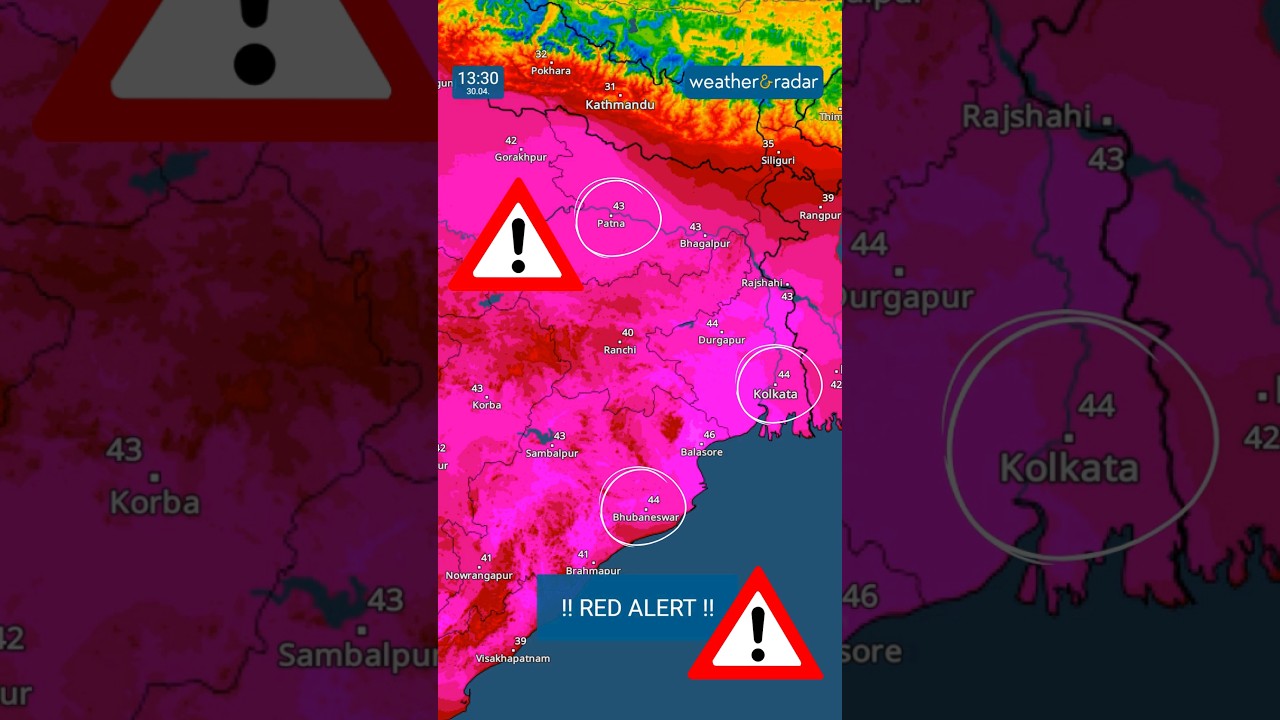 Red alert for heat in #Bihar, #WestBengal and #Odisha
