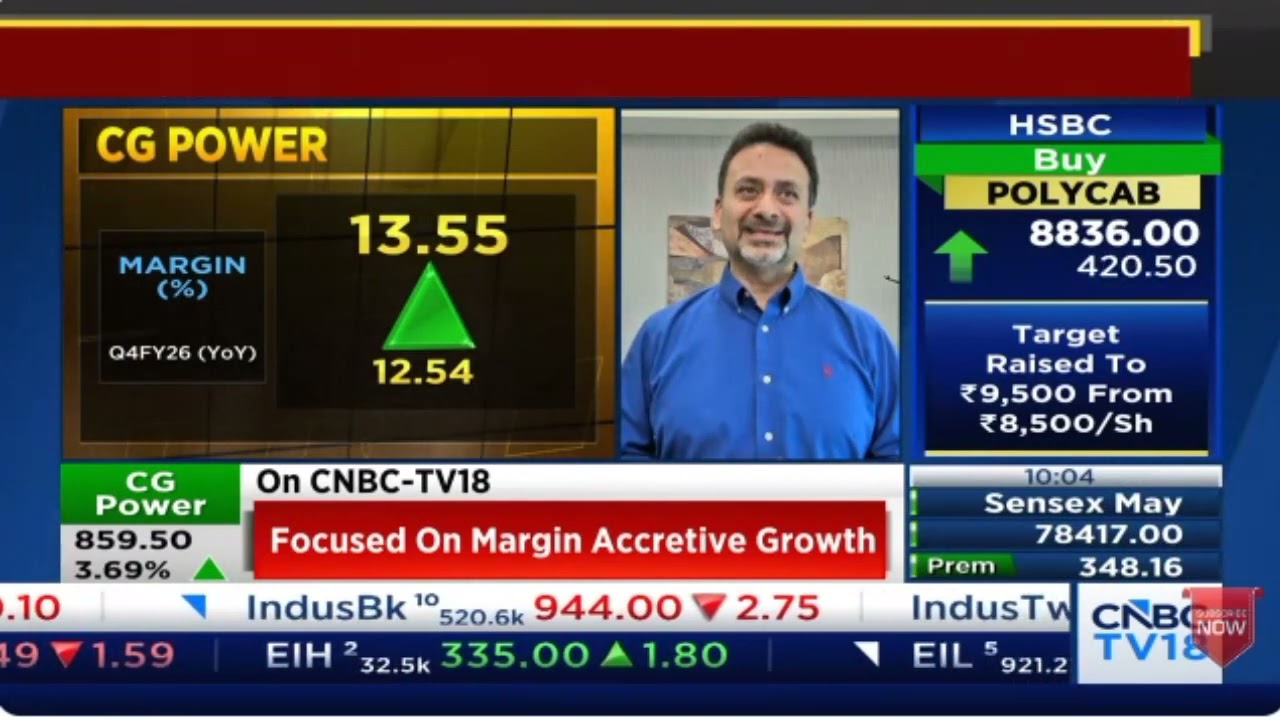 Mr. Amar Kaul, Group CEO and MD of CG with CNBC-TV18 | Earnings overview Q4 & FY26