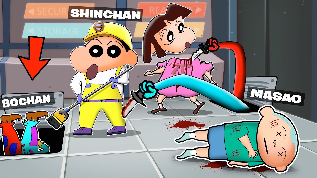 Joker Bochan Trolling Janitor Shinchan 😂🔥 | Shinchan Playing Super Sus 😱 | Among Us 3D Funny Game 😂