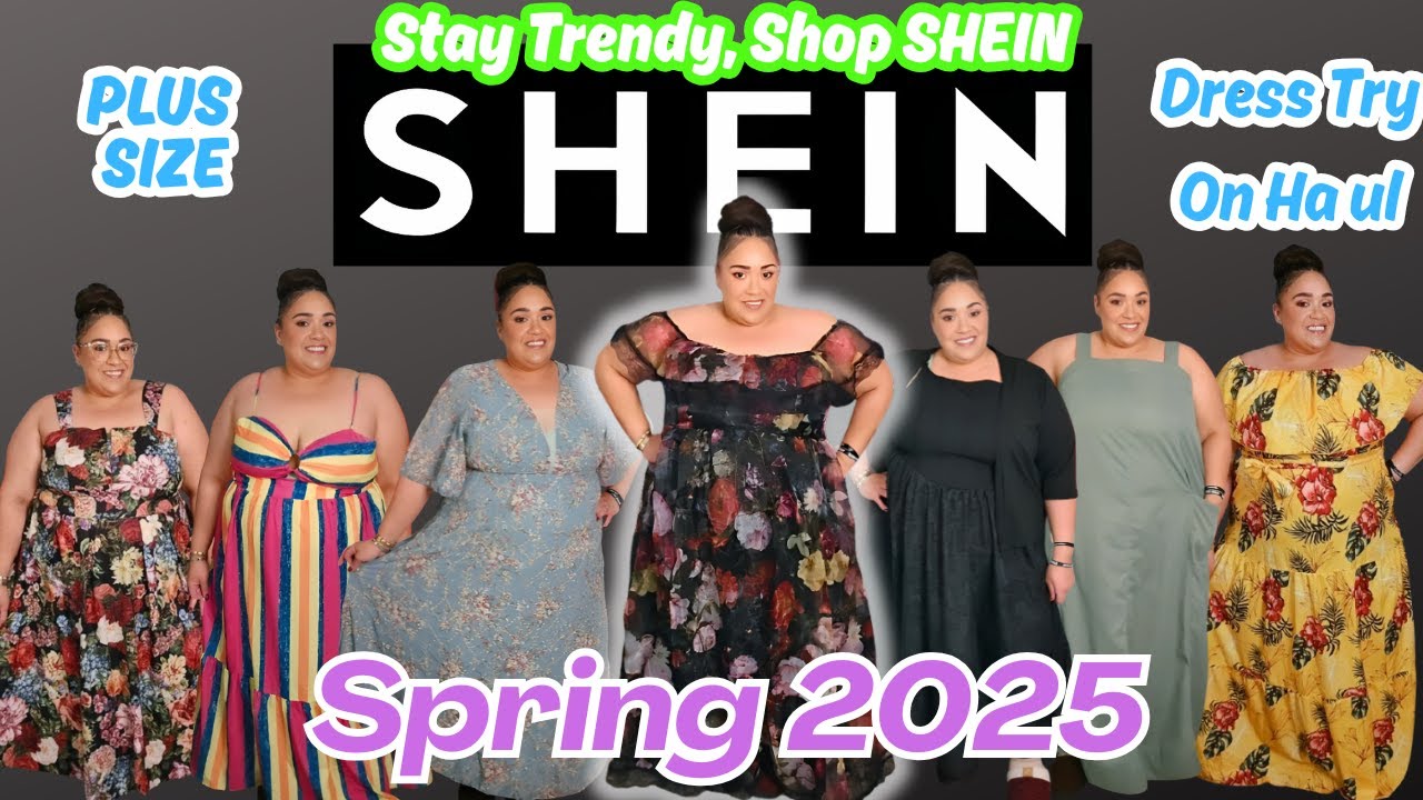SHEIN HAUL 2025|SHEIN PLUS SIZE TRY ON HAUL|Plus Size Dresses For...|SHEIN Dresses||Tasha St James