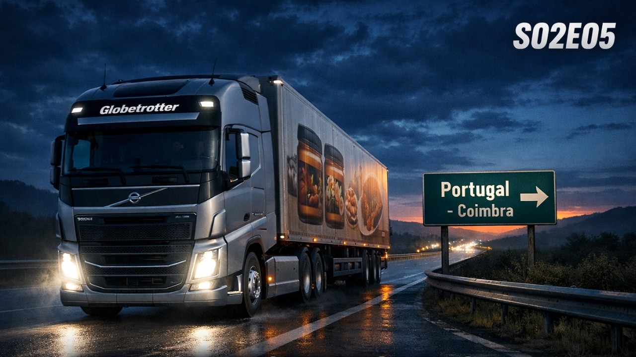 Final Stretch to Portugal | POV | Midnight to Morning Drive | Pure Engine Sound | ETS2 S02E05