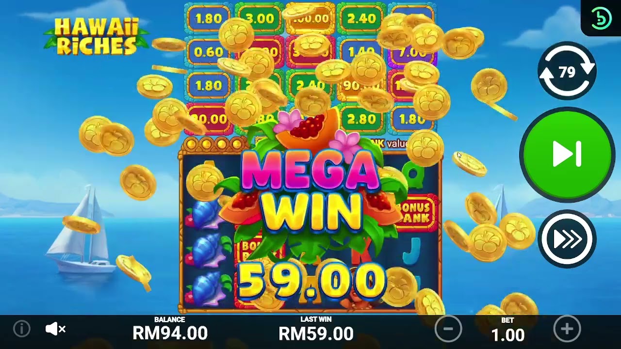 Hawaii Riches Slot &ndash; Bonus Bank Feature Test | Online Pokie Review (Sugar96)