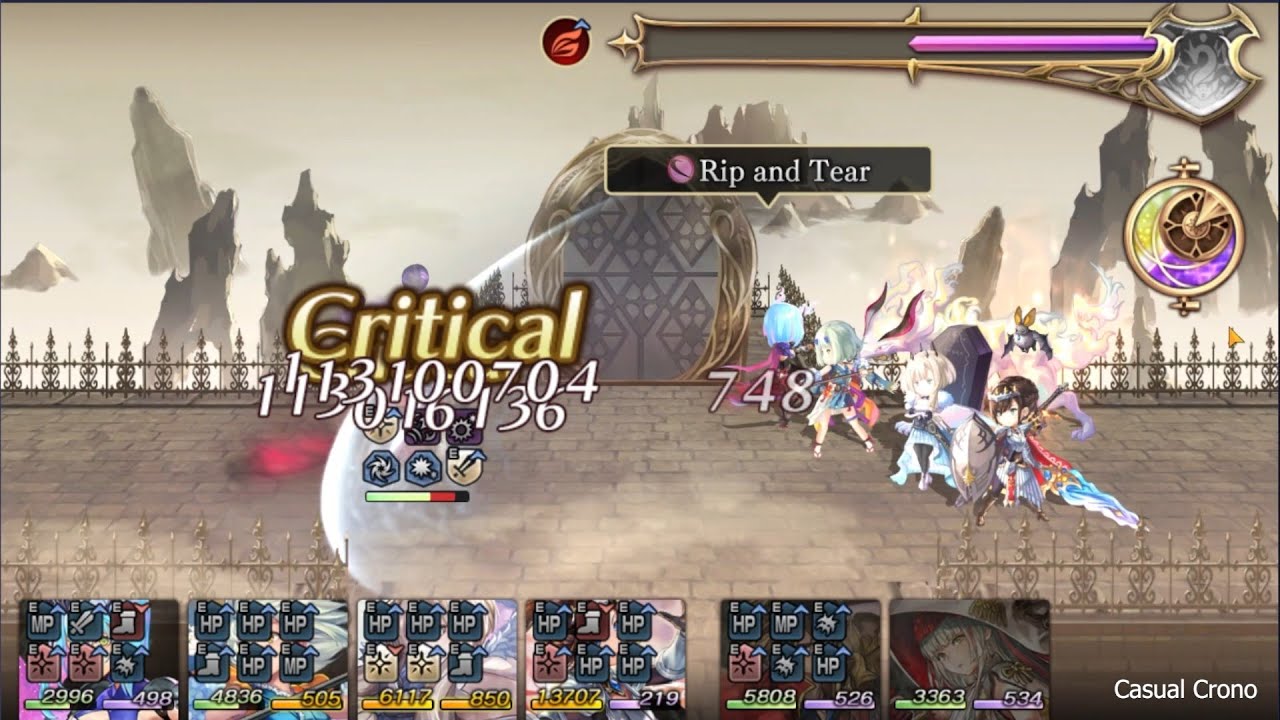 Casual Crono побеждает Tsukiha True Manifest Fight от Another Eden
