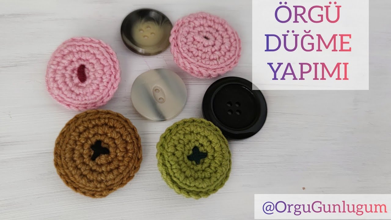 ÖRGÜ DÜĞME YAPIMI✨ Şık Düğme Yapımı 🌸 Geri dönüşüm projesi