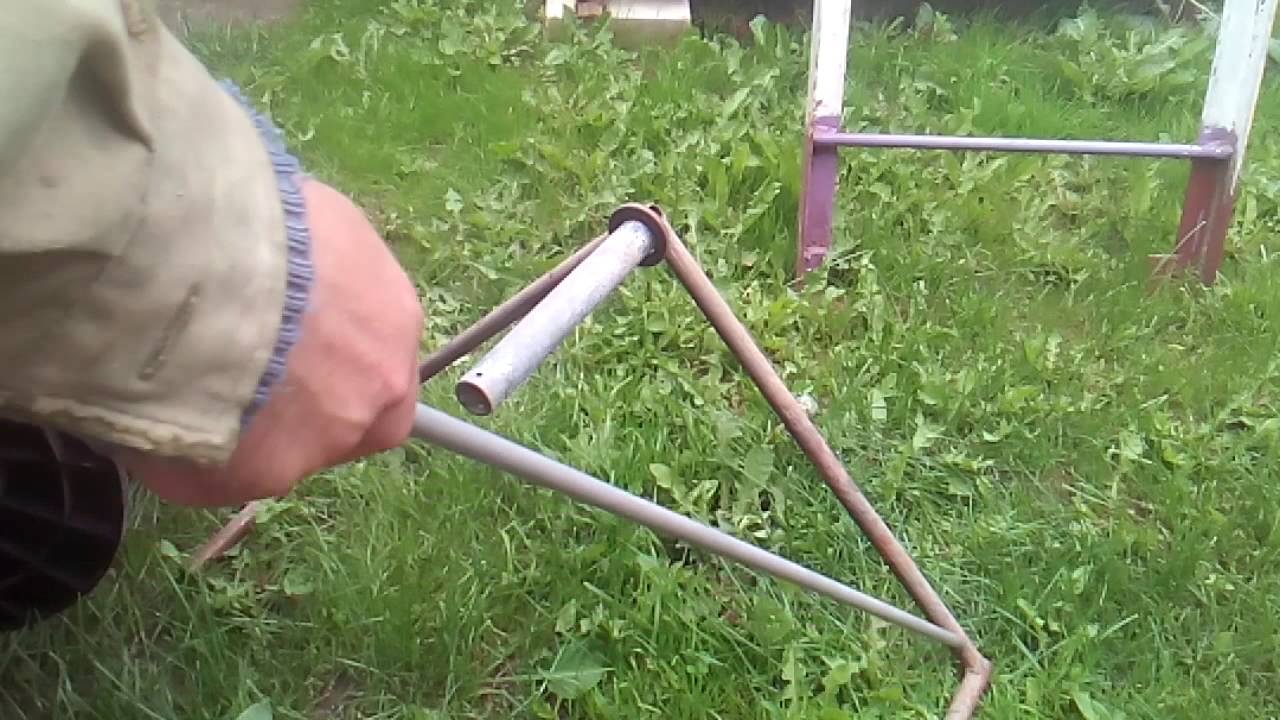 Самодельная катушка для садового шланга  A homemade coil for a garden hose