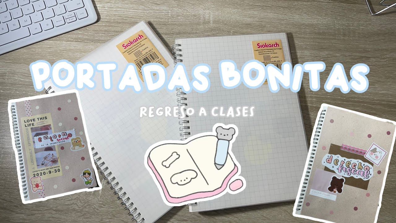 Portadas Universitarias Estéticas ✨ 📓| Ideas Fáciles y Rápidas REGRESO A CLASES 😭💕