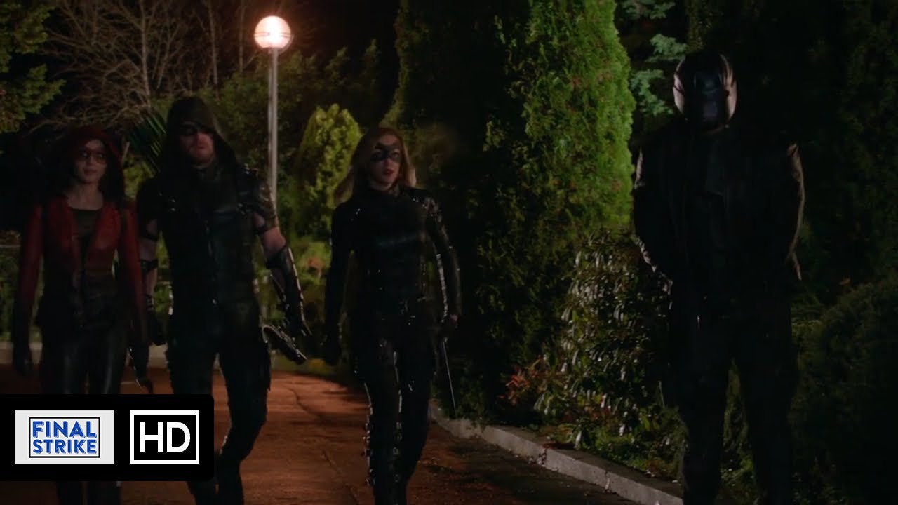 Team Arrow Saves Damien Darhk's Family Scene | Arrow 4x10
