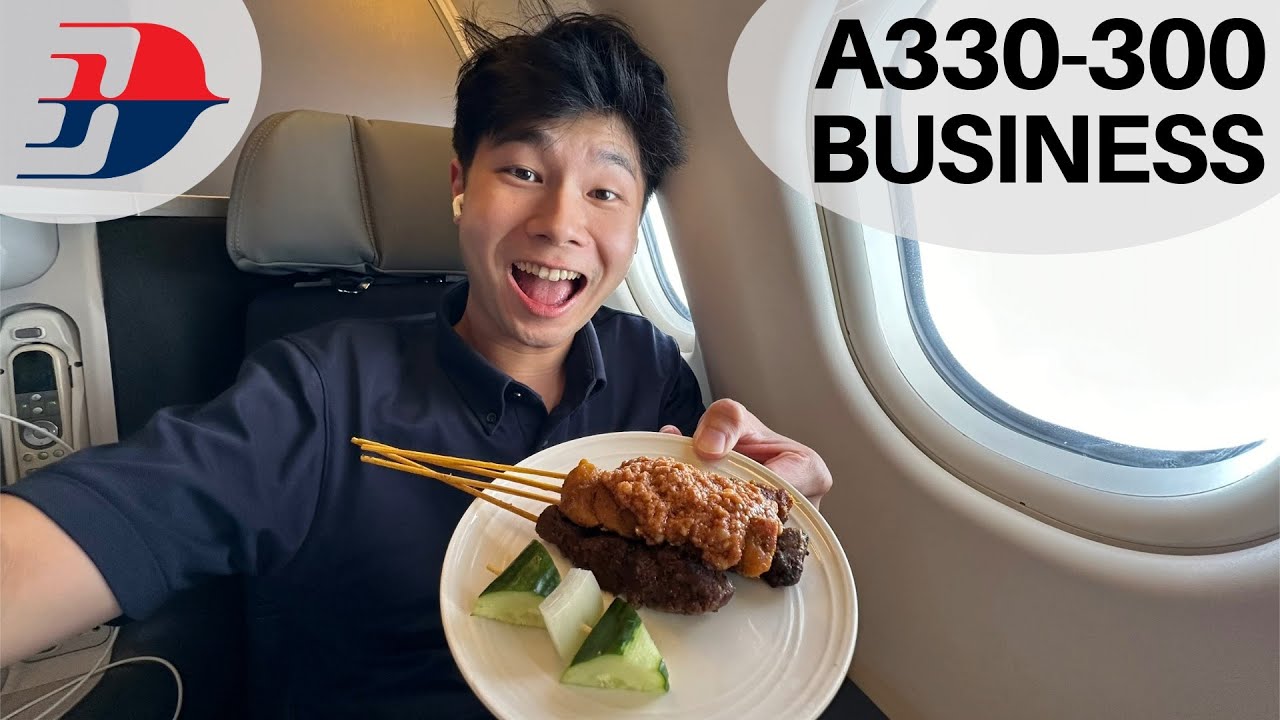 Бизнес-класс A330 Malaysia Airlines в 2024 году (Satays по-прежнему хорош 😋)