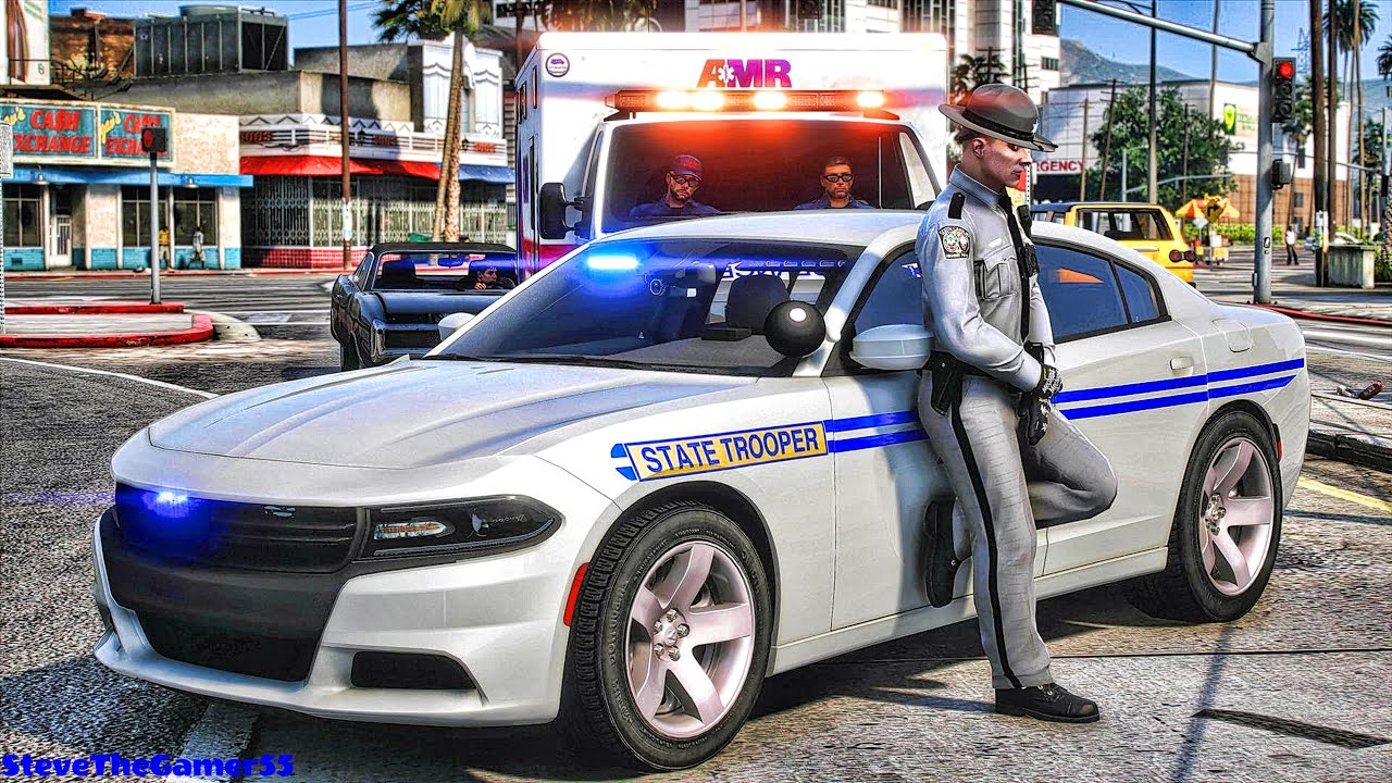 Играю в GTA 5 за ПОЛИЦЕЙСКОГО: Дорожный патруль | SC | GTA 5 Lspdfr Mod | 4K