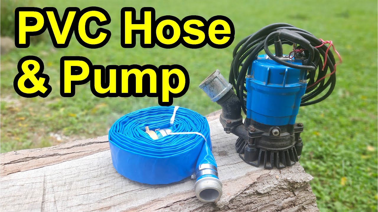 Powerful Pumping with Tsurumi Submersible Pump & PVC Discharge Hose - Drain Floodwater #pvchose