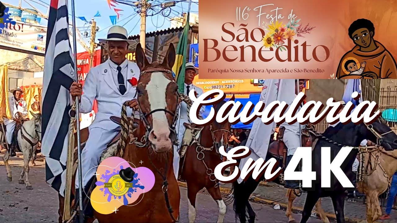 Cavalaria de São Benedito 2025 | 116ª Festa de São Benedito em Aparecida 4K