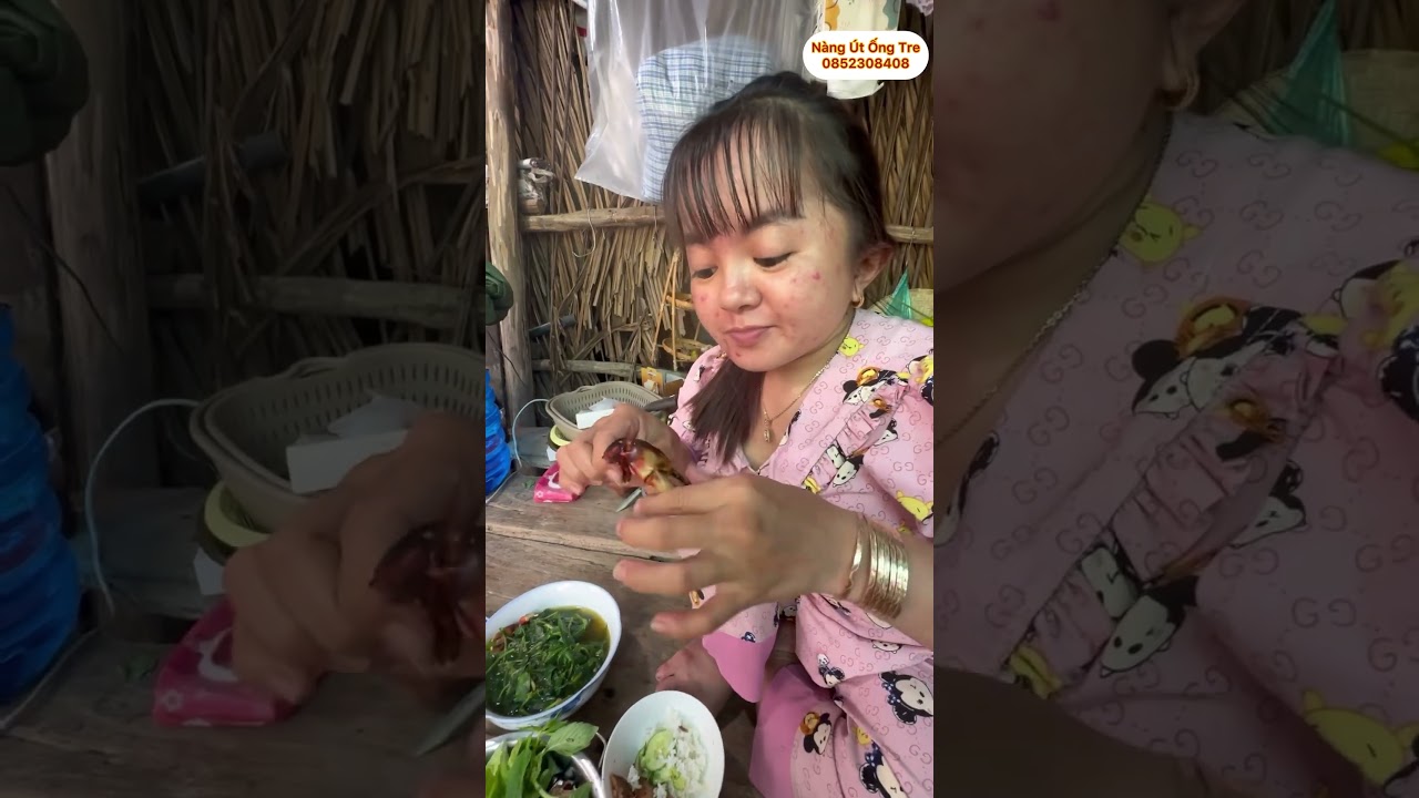 N&agrave;ng &Uacute;t Ống Tre đầu tư h&agrave;m răng sứ để ăn c&agrave;ng cua v&agrave; c&aacute;i kết#utongtre #nangutongtre #clbnguoibebong