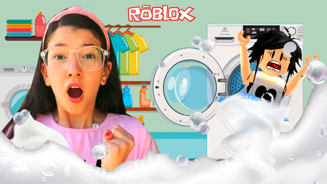 Roblox - NÃO PODE FALAR NO ESCAPE DA LAVANDERIA (Escape the Laundromat) | Família Luluca