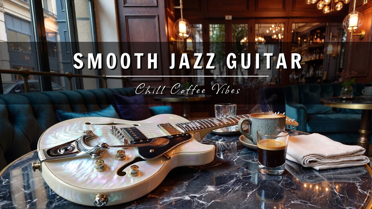 Smooth Jazz Guitar Music - Cool Cafe Vibes • Relaxing Guitar Music for Cafe, Study & Work