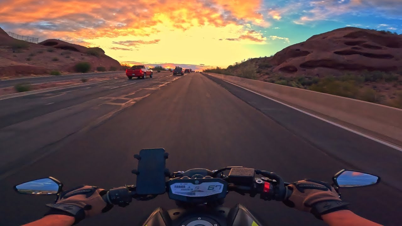 Tempe Sunrise | MT07 IXIL POV 4K