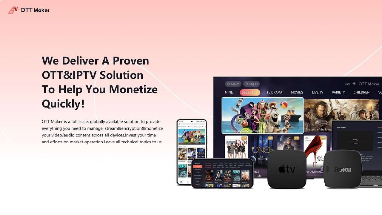 What is OTT Maker? What Streaming Features Does It Offer? Launch Your OTT Platform in 3 Days