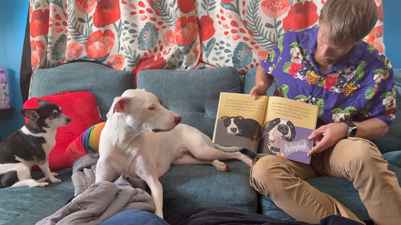 Smiley's Book Arrived: What Smiley the Rescue Dog Didn't Know by Olena Kagui, Author's Proof Copy