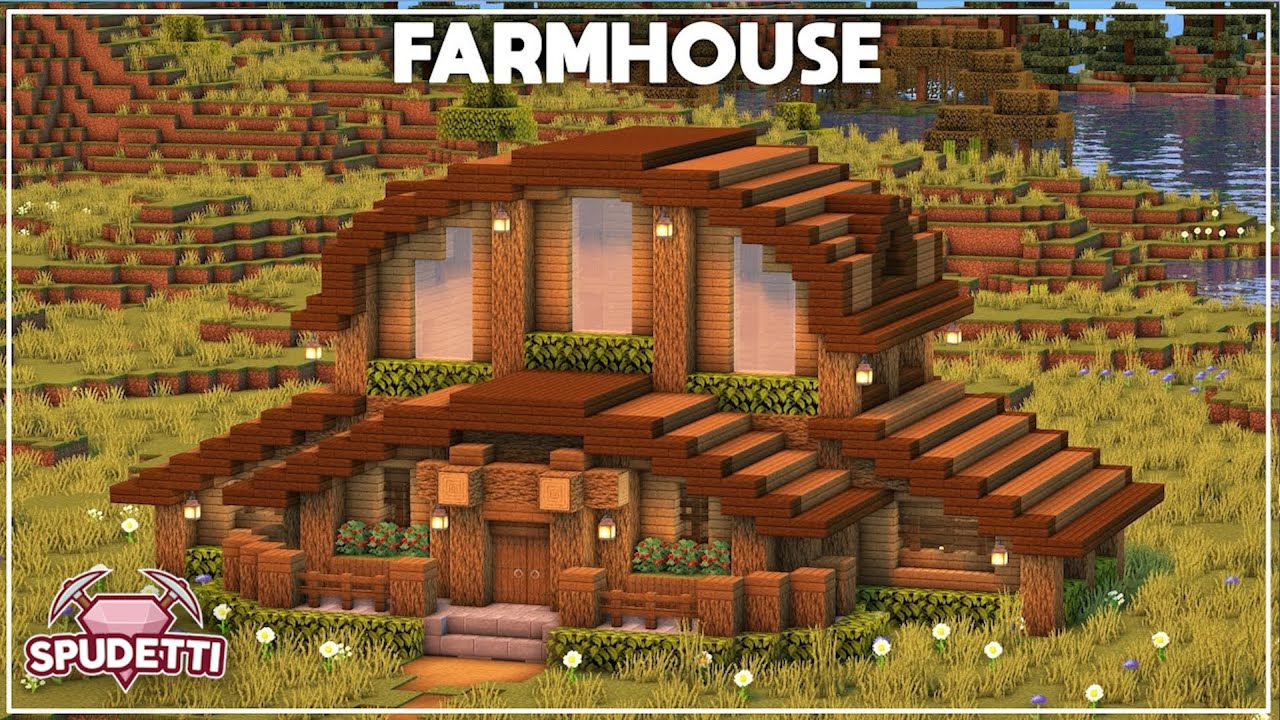 Minecraft: How to Build a Farmhouse [Tutorial] 2021