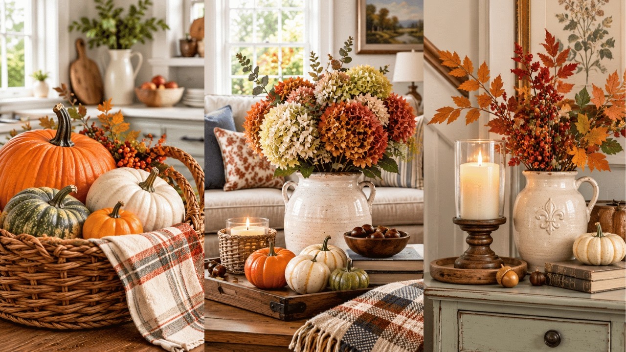 🍂 Timeless Early Fall Cottage Decor | 10 Vintage Farmhouse Ideas for a Peaceful Home 🏡